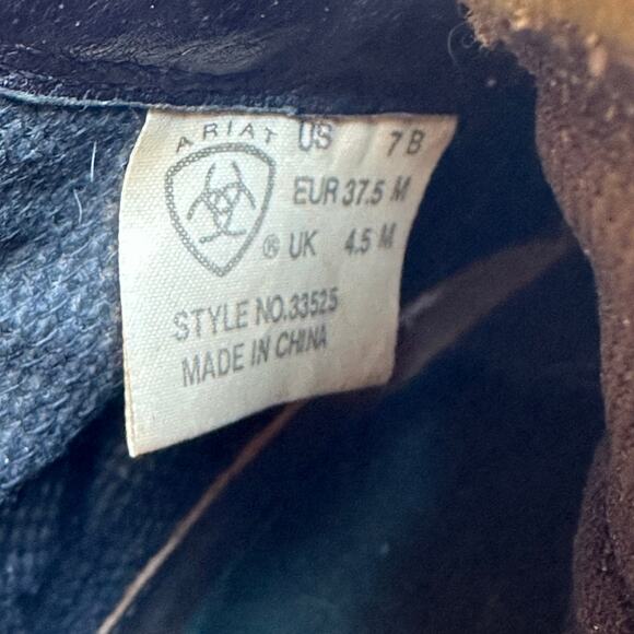 ARIAT Boots Western Lace Up Kilties Womens 7B Brown Leather Cowgirl Boho Rodeo - Picture 11 of 11